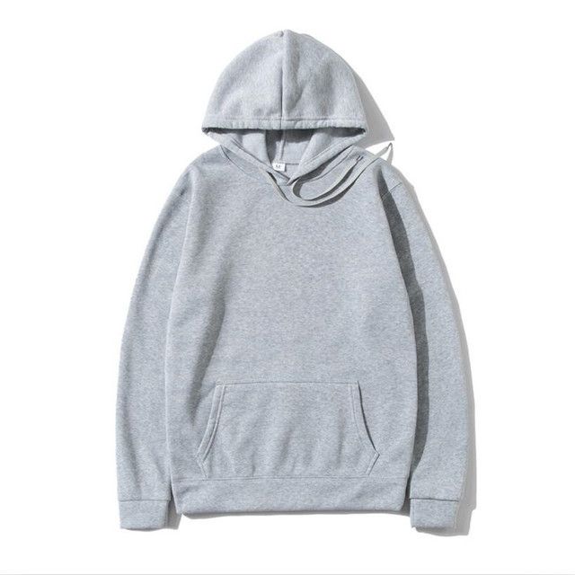 Men's Clothing heavy large size solid color hooded sweatshirt hoodie sweatshirt _autovado.com