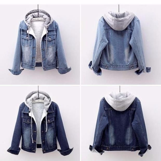 Women's Clothing Velvet Thickened Cotton Cotton Coat Removable Hooded Warm Lambswool Cotton Coat Short Style_autovado.com