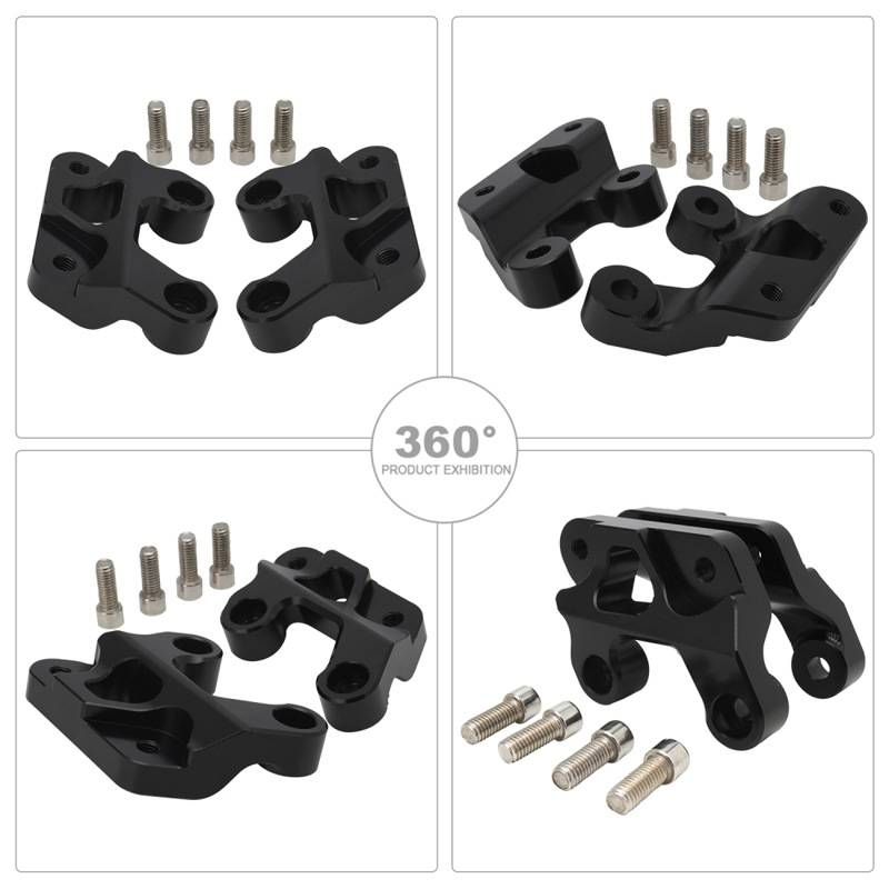 E-Bike Footpeg Lowering Bracket Kit - Heavy-Duty CNC Aluminum Alloy - Compatible With Most Electric Dirt Bikes (Black/Red/Silver/Blue/Gold/Orange)_autovado.com