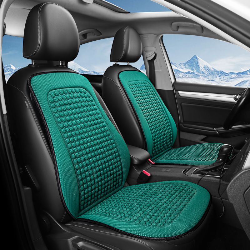 Cool silk tie-free seat cushion summer car front/co-driving single massage cushion wholesale price factory direct supply_autovado.com