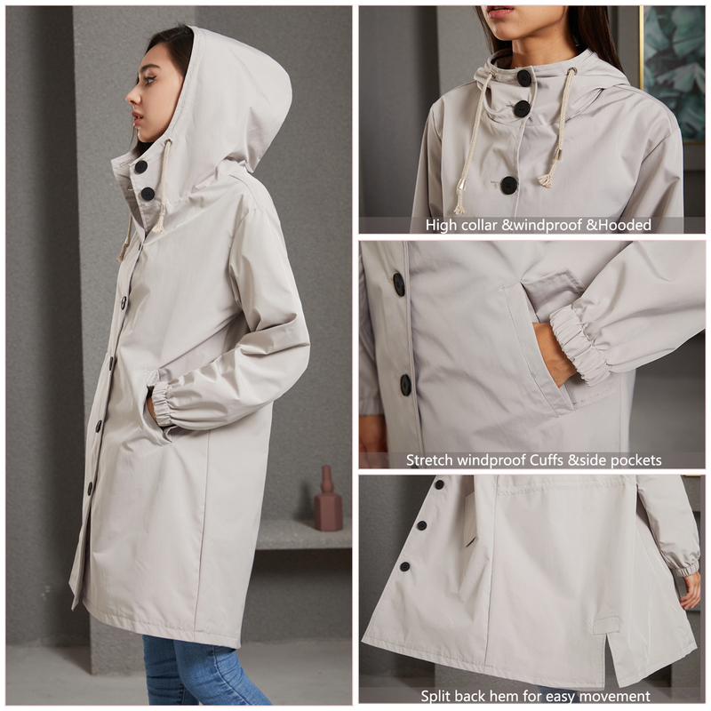new anti splash hooded windbreaker women's casual long coat women's loose large size outdoor windbreaker 23_autovado.com