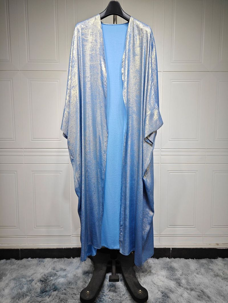 Women's Clothing Arab Dubai modern Muslim fashion gold stamped robe abaya outerwear cardigan robe_autovado.com