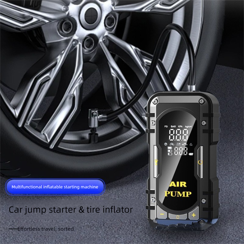 Car Emergency Jump Air Pump Integrated Multi-Function Portable Battery Ignition Starter Power Bank_autovado.com