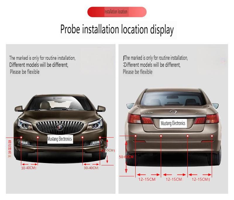 4-Sensor LED Crescent Parking Radar System With Voice Alerts - HD Display Reverse Parking Assistant For Cars/SUVs/Vans_autovado.com