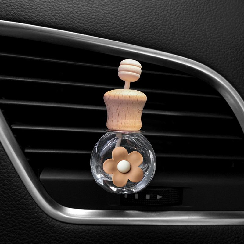 Cartoon milk tea car perfume bottle empty bottle Internet celebrity car air outlet aromatherapy clip ins decoration decoration supplies_autovado.com