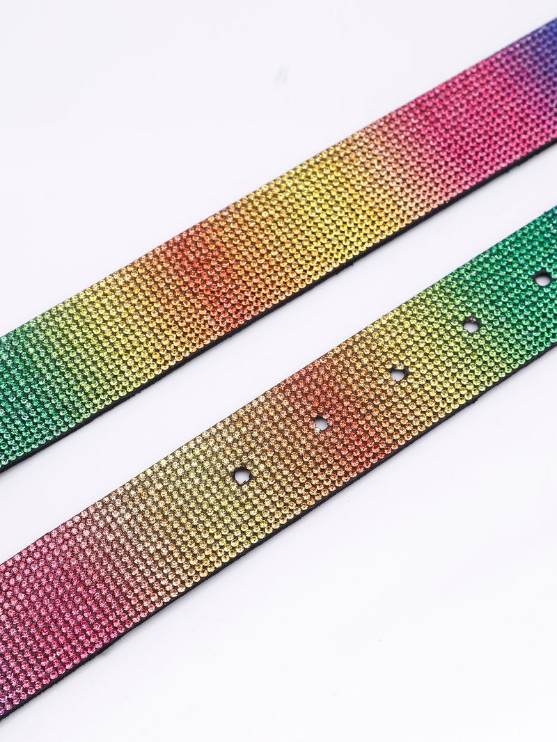 HOT Gorgeous and Shiny Rhinestone Jeans Pants Western Cowgirl Bling Studded Design Ladies Fashion Belt Gift For Women_autovado.com