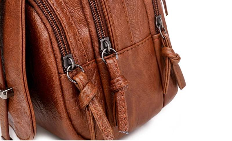 Multi-Functional Soft PU Leather Small Shoulder Bag For Women Vintage Fashion Crossbody Bag Female Purse Cell Phone Handbag_autovado.com