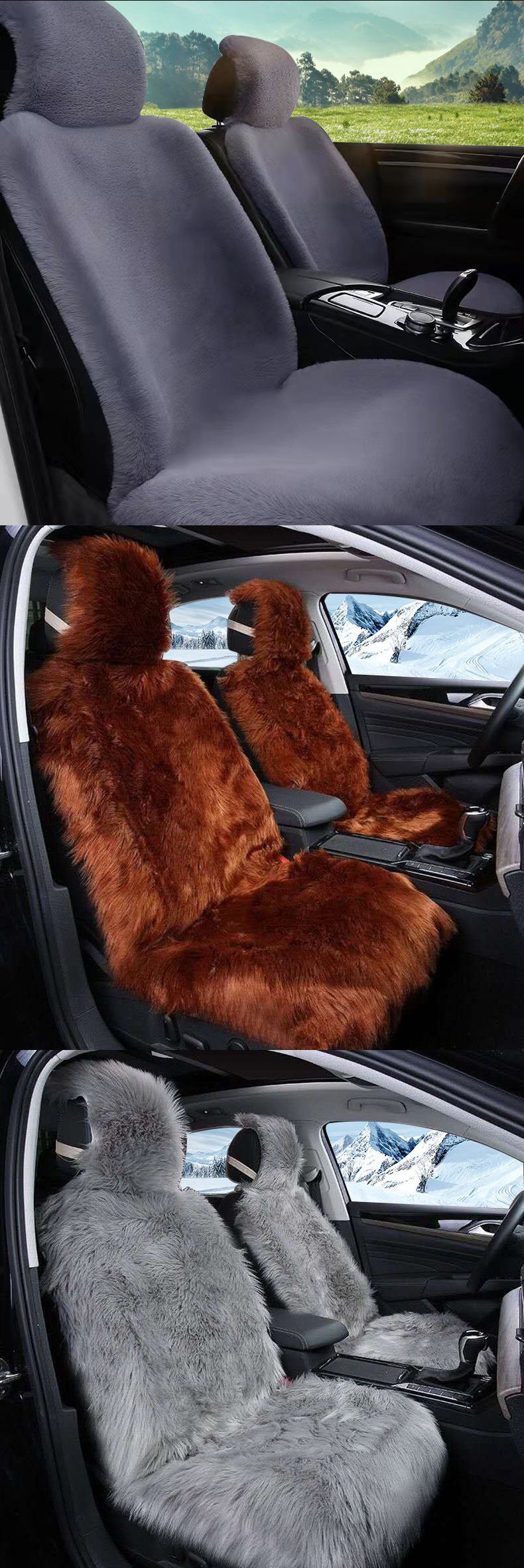 Plush Seat Cushion With Backrest Universal Seat Cushion Seat Cover_autovado.com