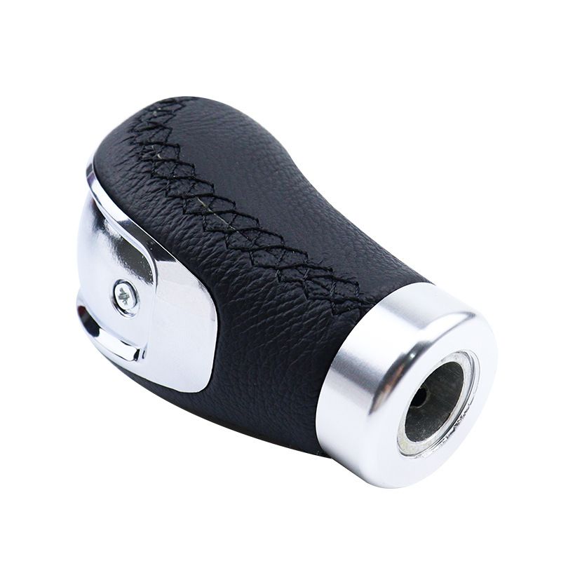 Hot Selling Universal Car PU Rod Ball Handball Genuine Leather Knob 3 Gear Shift Head_autovado.com