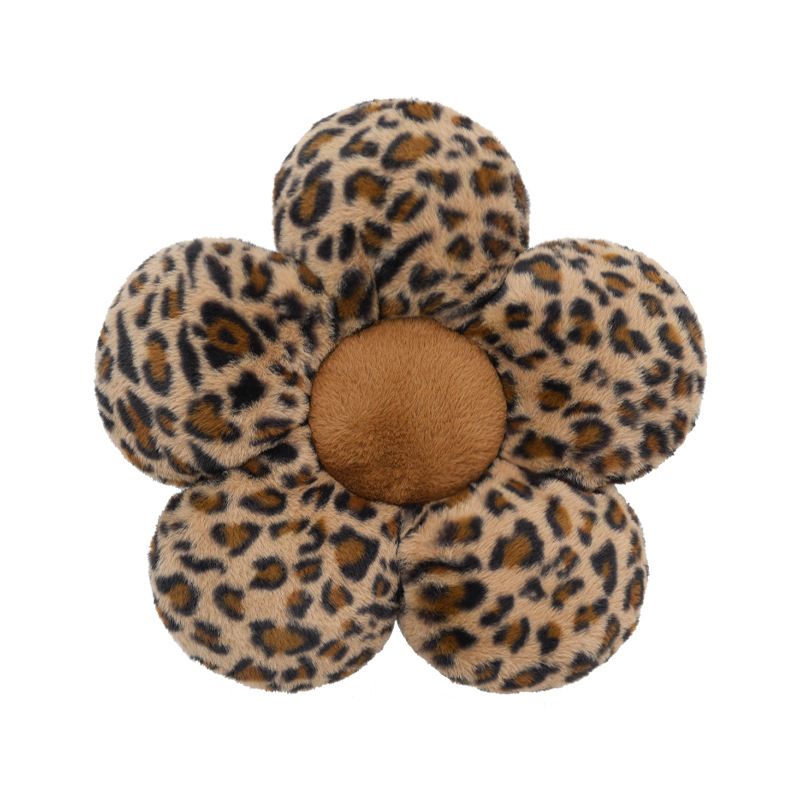Fashion Print Car Soft Plush Leopard Steering Wheel Cover Winter Women Auto Interior Accessories Seat Pad_autovado.com
