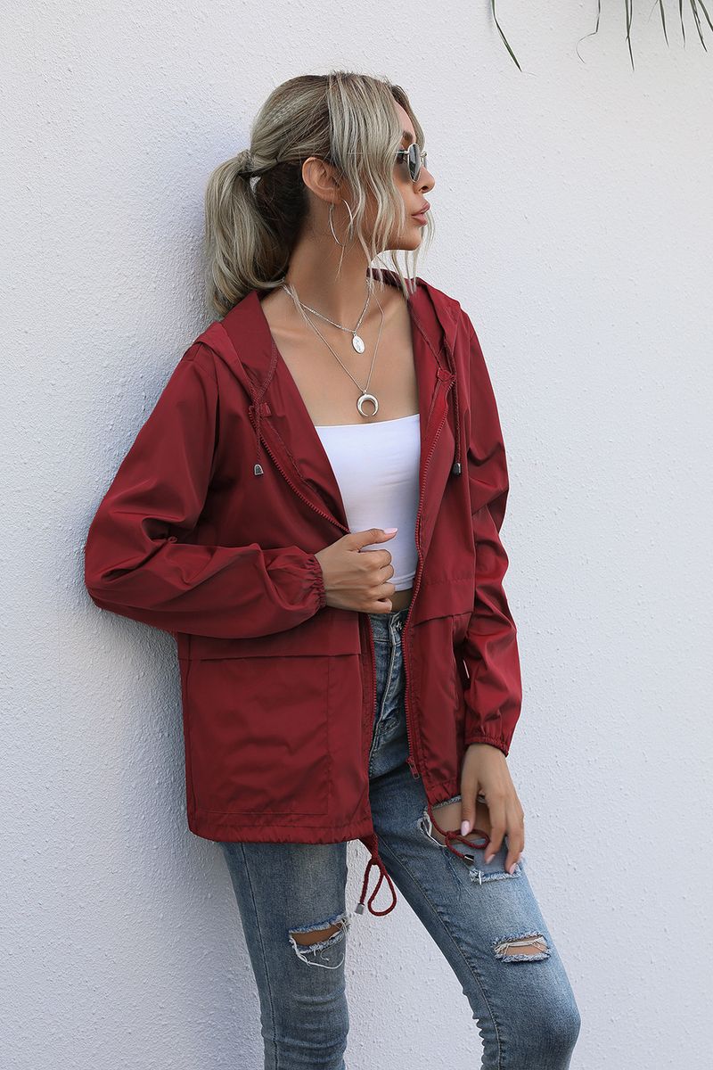 Women's Zipper Hoodie Lightweight Outdoor Hiking Raincoat Jacket Jacket Ready in Stock_autovado.com