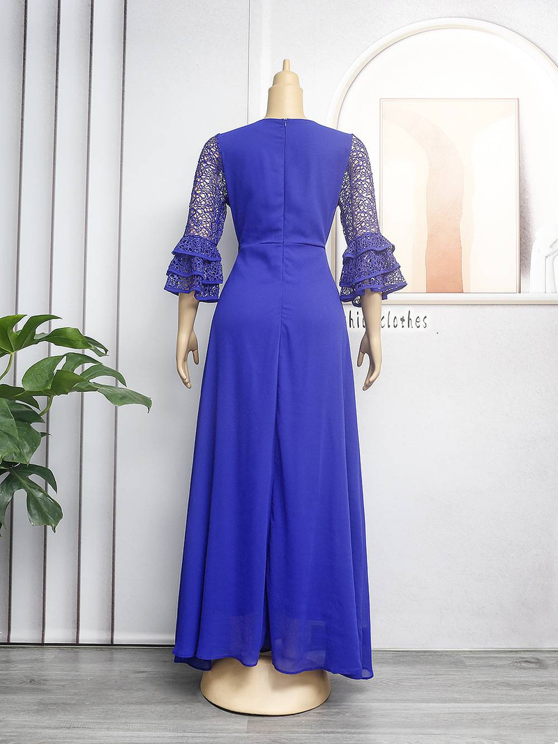 Women's large new lace heavy chiffon dress dress_autovado.com