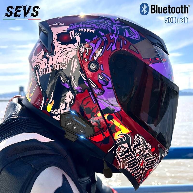 DOT & 3C Certified Modular Motorcycle Helmet With Dual Visor & Bluetooth – Flip-Up Full Face Helmet For Men & Women_autovado.com