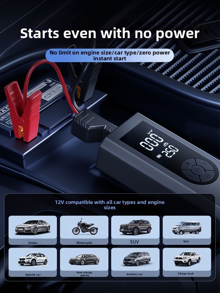 ZHINANCHE.| Inflator & Emergency Power Starter For Car Batteries_autovado.com
