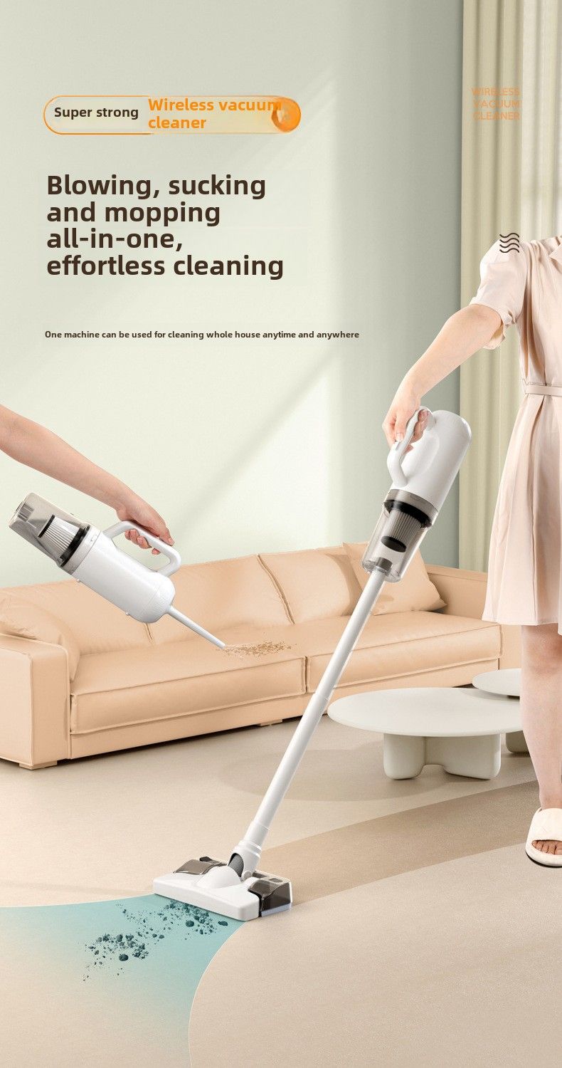 Car vacuum cleaner wireless Super household mopping device with water tank car hand-held large suction dust blower_autovado.com