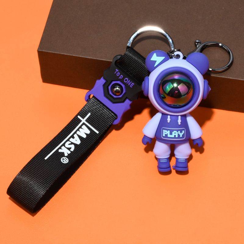Fashionable Lightning Bear Keychain Key Accessories Metal Ring Keychain Student Stationery Bag Decoration Keychain_autovado.com
