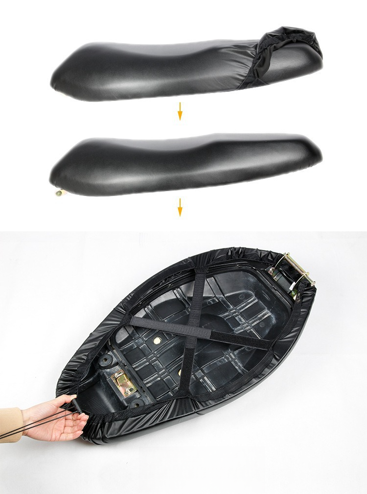 Electric Car Sun Proof And Waterproof, Battery Cover, Enlarged Elastic Leather, Can Store Motorcycle Rainproof Seat_autovado.com