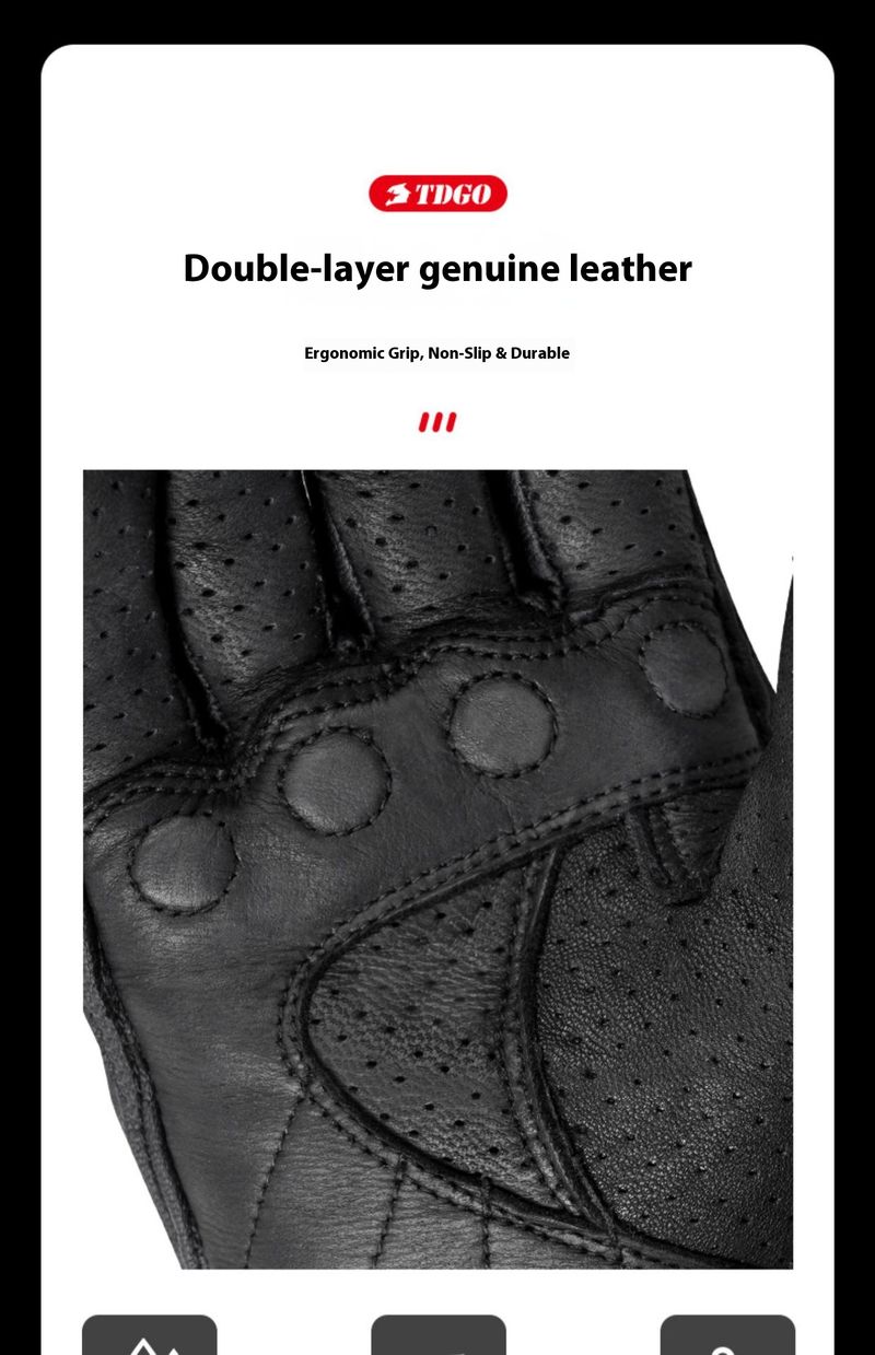 Motorcycle Gloves – Premium Lambskin & Cowhide (Windproof/Touchscreen/Breathable, All-Season Riding, M/L/XL, Black/Yellow)_autovado.com