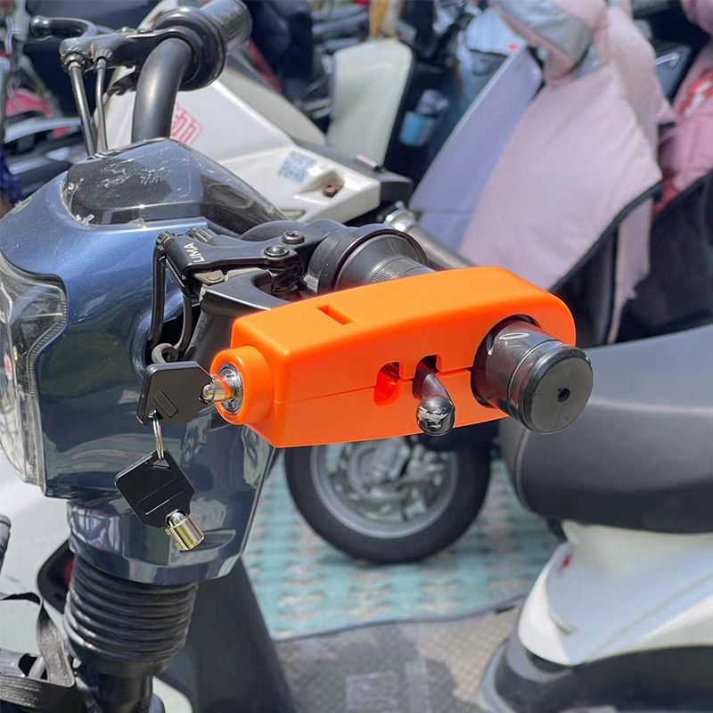 Electric Bike Brake Motorcycle Anti-theft Scooter Bicycle Handlebar Horn Lock Modification_autovado.com