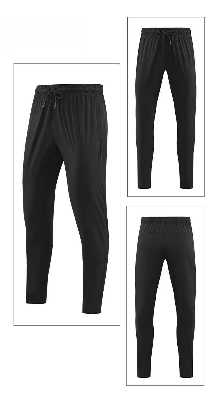 Men's Clothing Sports Casual Trousers Thin Elastic Quick-Drying Loose Skinny Pants Running Fitness Training Pants _autovado.com