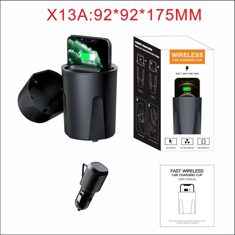 X13 3-in-1 Fast Charger For Car - Charge Phone, Wireless Devices, And Headphones_autovado.com