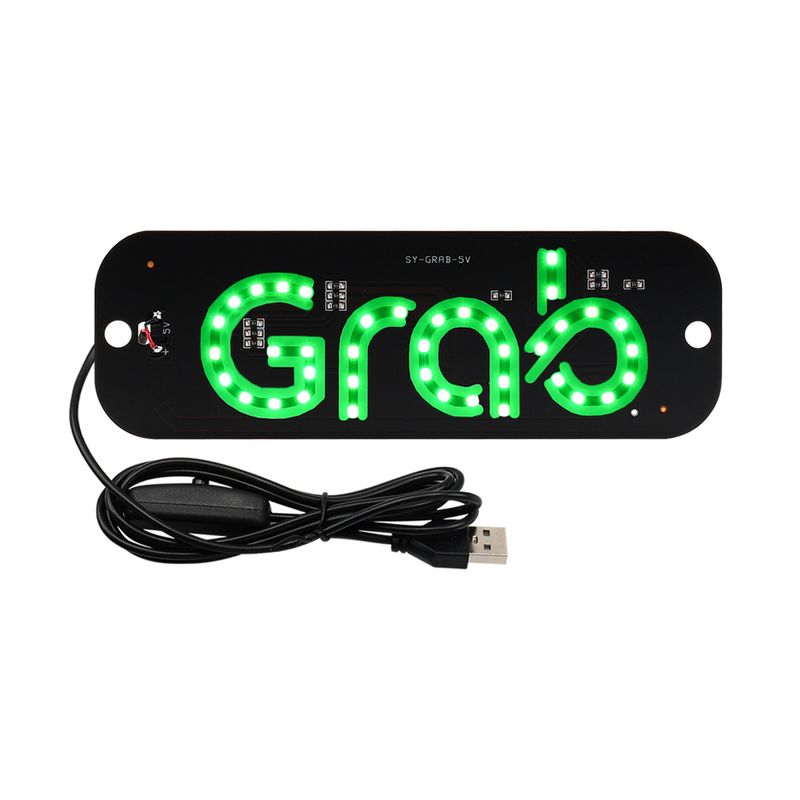 Roof GRAB Taxi TAXI Car USB License Plate Indicator Didi Light_autovado.com