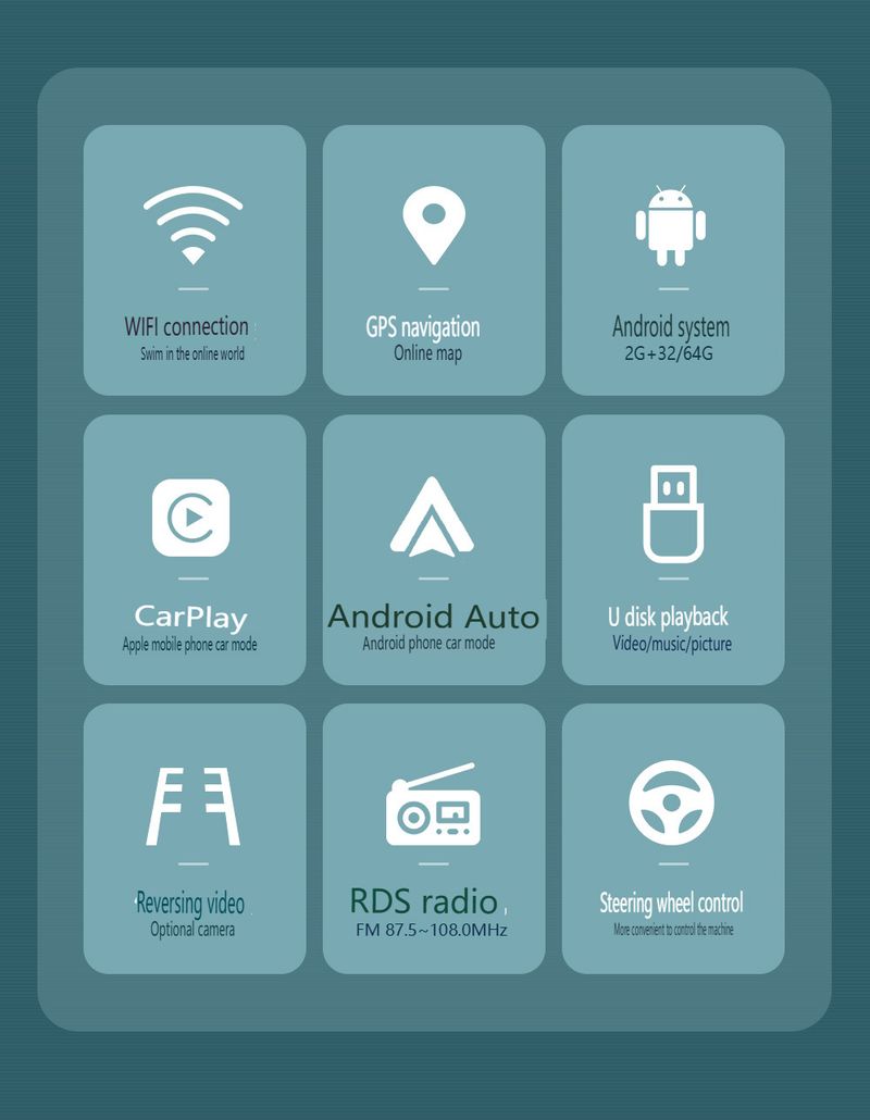 7" Android Car Stereo For BMW E39 (2002-2008) - Wireless CarPlay, HD Touchscreen & Reverse Camera_autovado.com