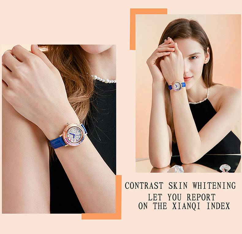 Ladies high-end crystal jewelry with diamond inlaid quartz watch, light luxury dress jewelry watch_autovado.com