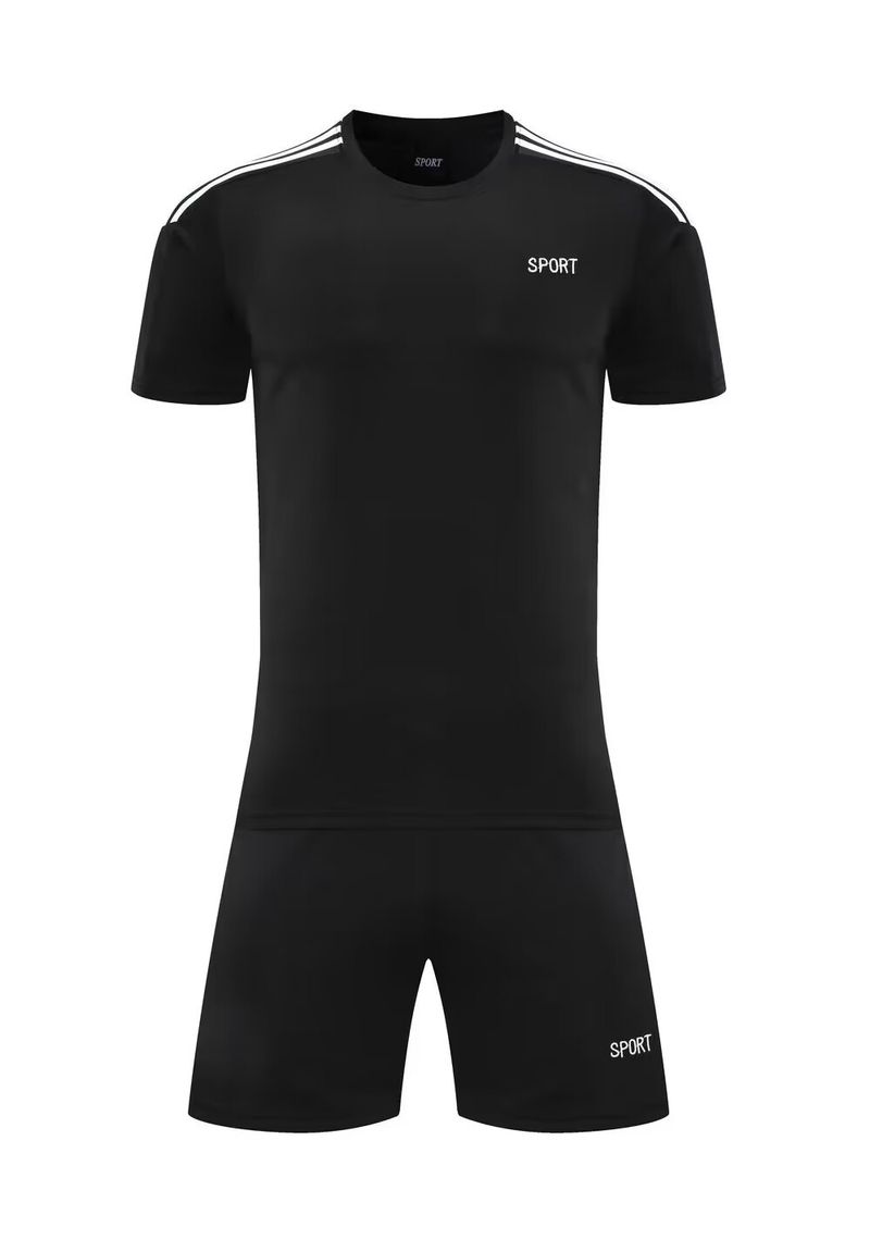 Men's Clothing training suit short-sleeved student sports football clothes printed summer new football suit suit men_autovado.com