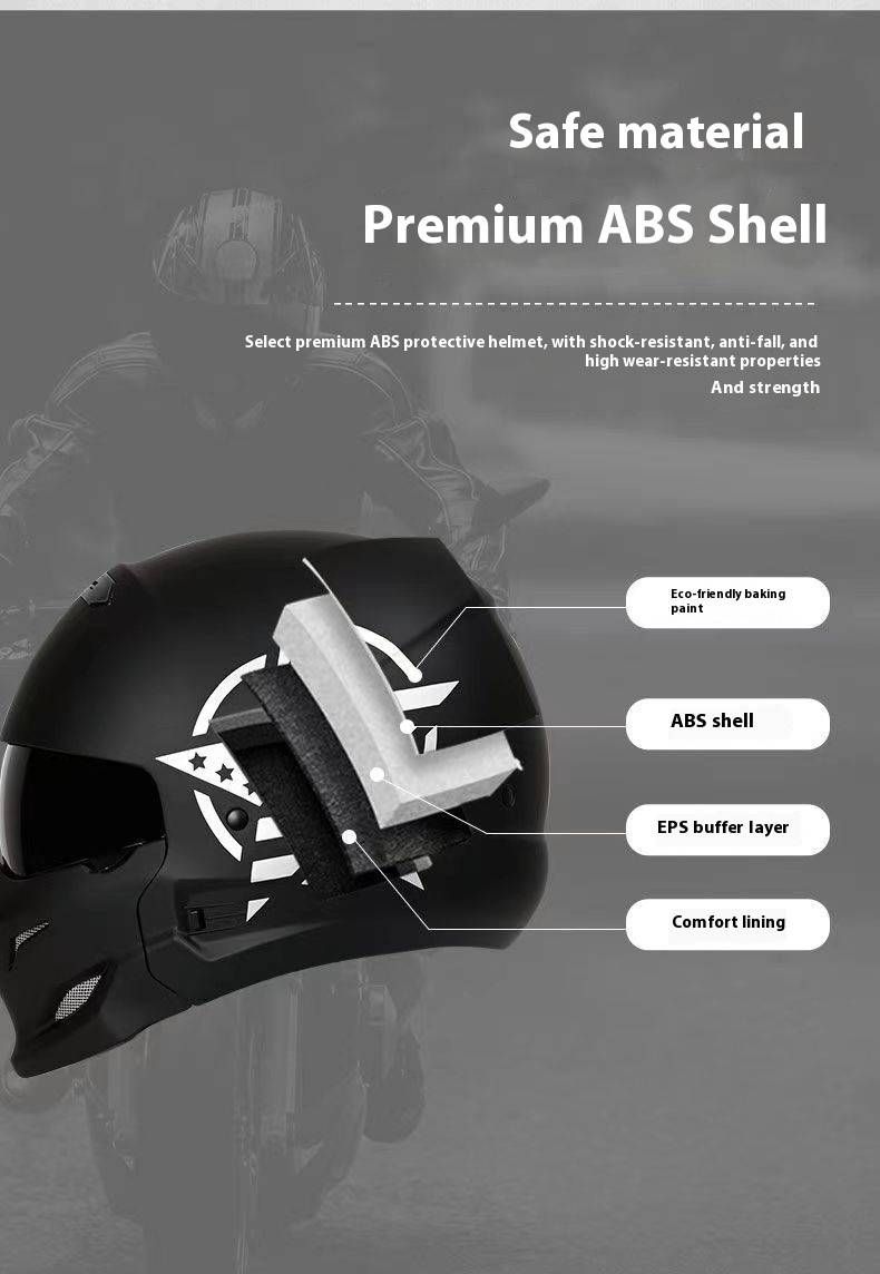 DOT & 3C Certified Retro Motorcycle Half Helmet With Bluetooth – Samurai Black Scorpion Design – Vintage Harley Style For Men_autovado.com