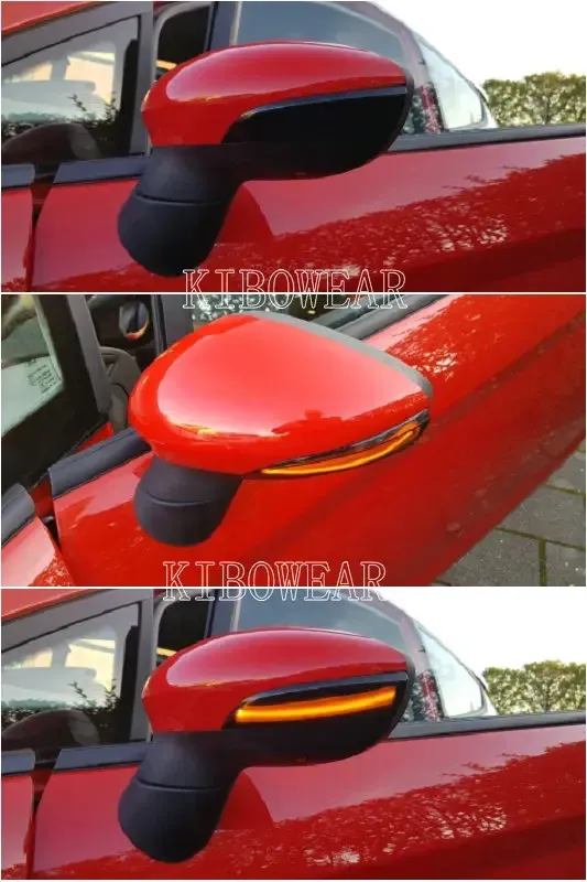 Dynamic Blinker For Ford Fiesta MK6 VI B-Max LED Turn Signal flowing Mirror light 2008 -2017_autovado.com