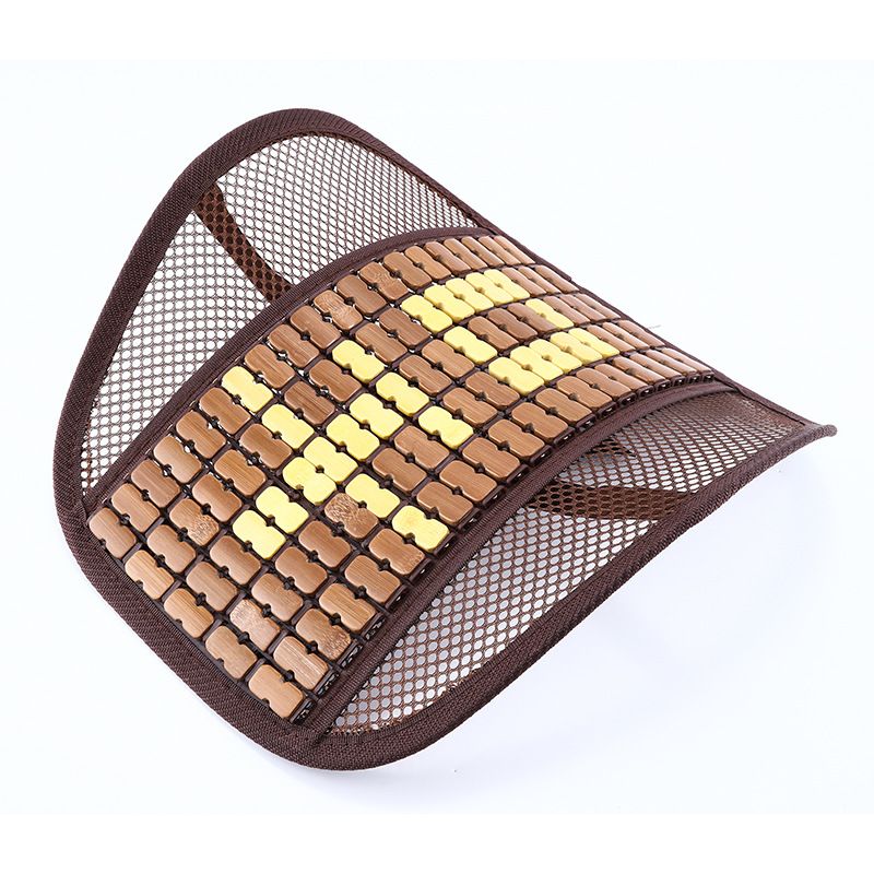 bamboo waist breathable mesh car waist pillow mahjong seat pillow home office seat cushion_autovado.com