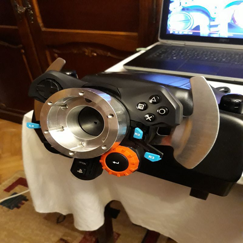 Modified racing game steering wheel base adapter pad suitable for Logitech G29 G920 G923 70MM_autovado.com