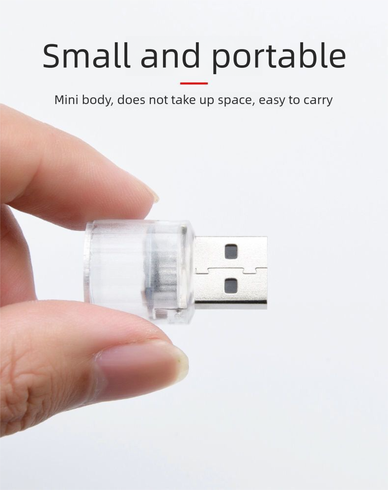 LED Atmosphere Mini Plug-in Night Home Car Colorful Ambient USB Small Light_autovado.com