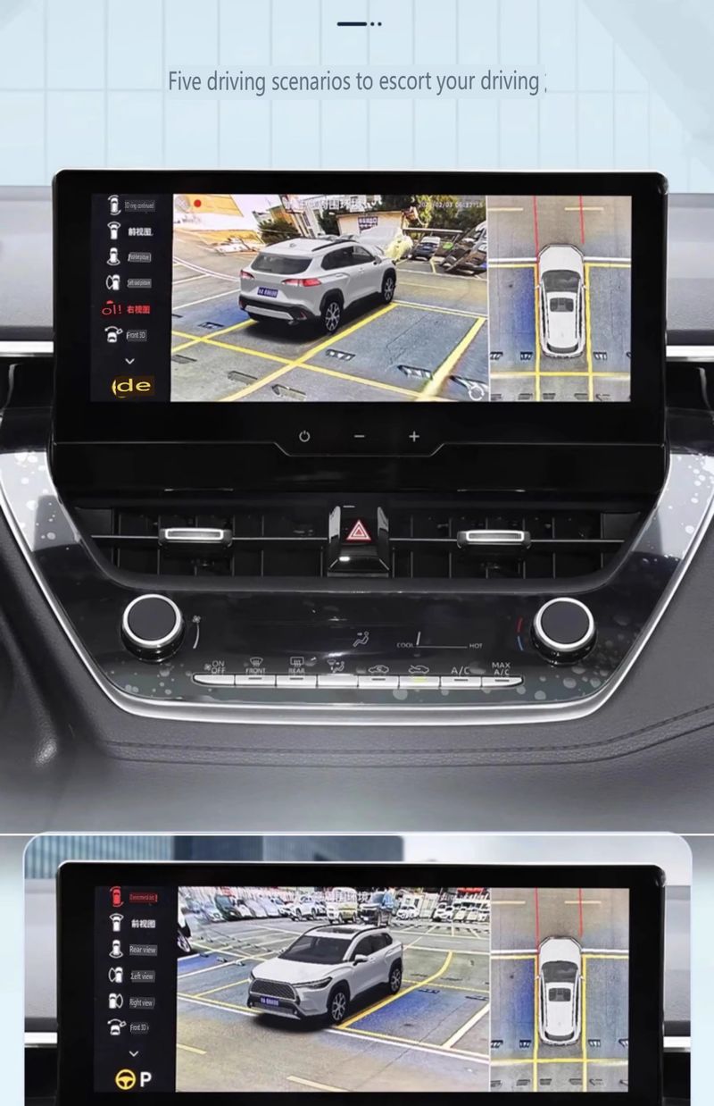 3D 360° Panoramic Camera System For New Toyota Prado - HD Night Vision Parking Assistant With 4 Channel DVR & Loop Recording_autovado.com