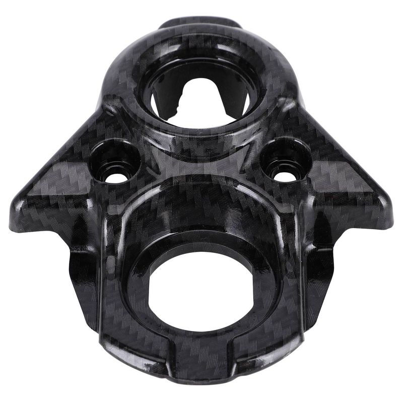 Universal Carbon Fiber Look Motorcycle Dashboard Cover Trim Accessory For Off-Road E-Bikes - J-20-QF Model (12x10x3cm)_autovado.com