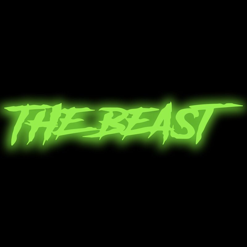 THE BEAST Beast Personalized Creative Trendy English Car Sticker Decoration_autovado.com