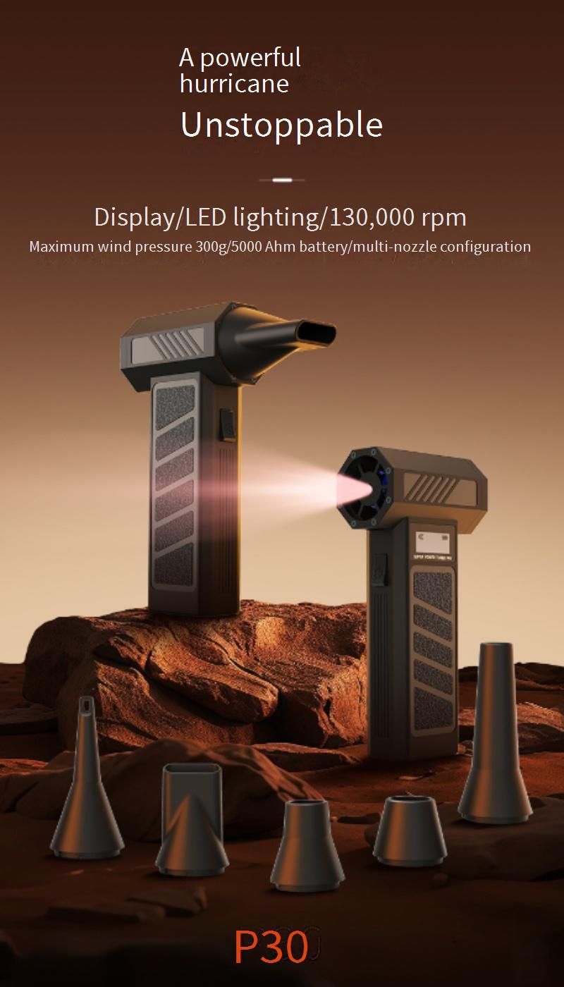 20000Pa Cordless Car Vacuum Cleaner With 5 Nozzles - Handheld Blower & Dust Extractor For Auto Detailing, Camping Gear, And Home Use_autovado.com