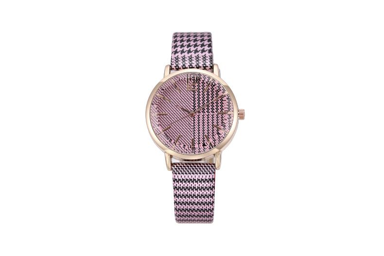 Fashion Digital Plaid Women's Watch Women's Watch Belt Women's Quartz Watch Multicolor Choice_autovado.com