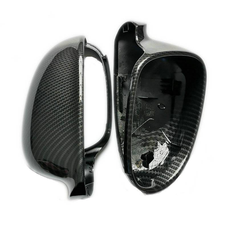 Side Wing Mirror Covers Caps For VW Golf MK5 GTI plus Passat B6 B5.5 for Jetta 5 (Carbon Look) Sharan Variant EOS for VW_autovado.com