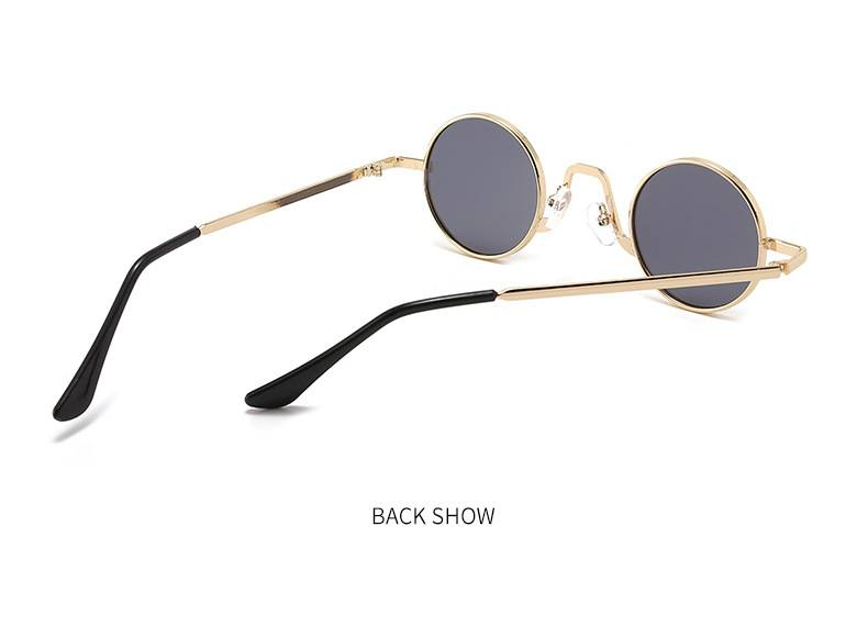 Unisex Prince Mirror Steampunk Retro Small Round Sunglasses Small Frame Sunglasses Glasses_autovado.com