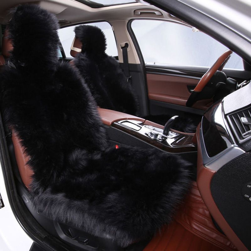 Plush Seat Cushion With Backrest Universal Seat Cushion Seat Cover_autovado.com