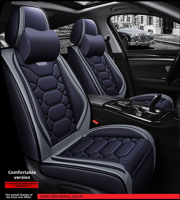 All-inclusive 9D leather car seat cover four seasons fashion sports seat cover New interior supplies_autovado.com