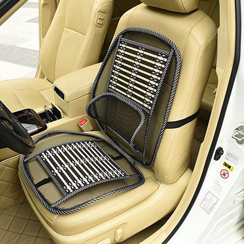 Ventilation Breathable Interior Accessories Chair Massage Lumbar Car Seat Cooling Support Waist Cushion Auto Back Pad_autovado.com