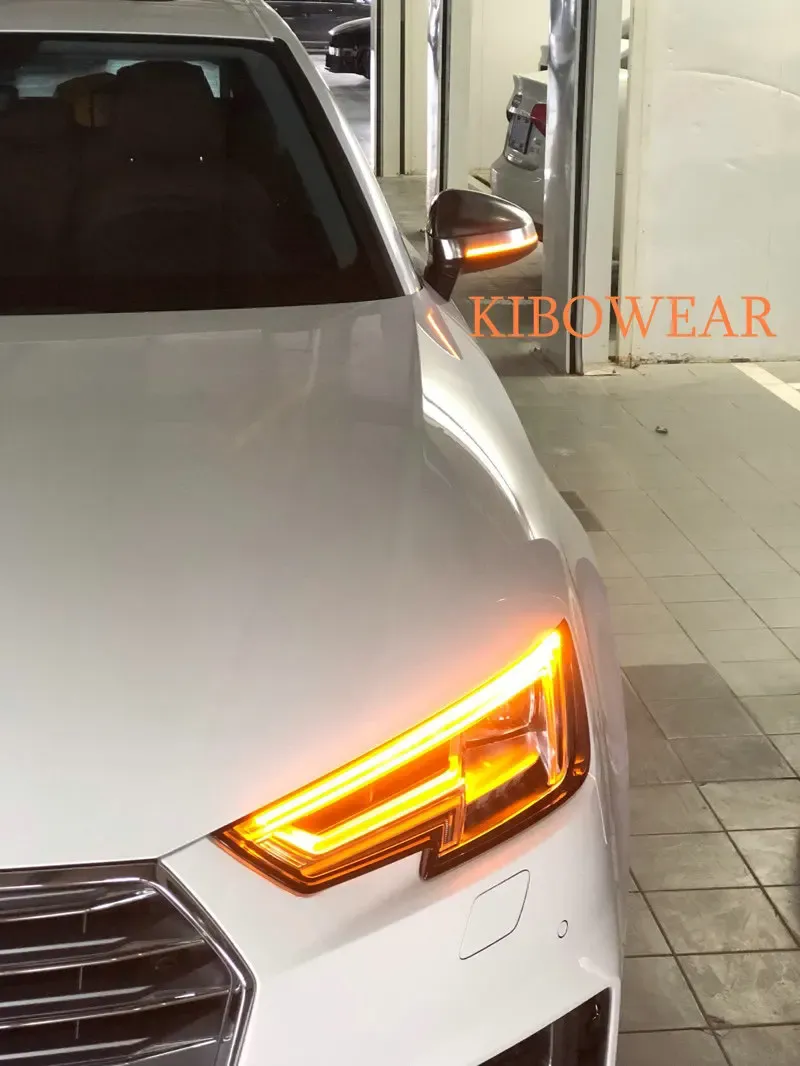 2pcs for Audi A4 A5 B9 S4 S5 RS5 2017 2018 2019 Dynamic Blinker LED Turn Signal blink Side Mirror Lights 2020 2021_autovado.com
