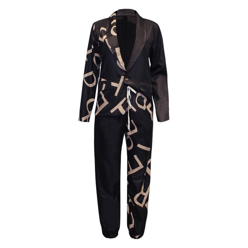 Women's Solid Color Professional Suit Set - Commuting Style Blazer & Pants | Office Workwear Outfit_autovado.com