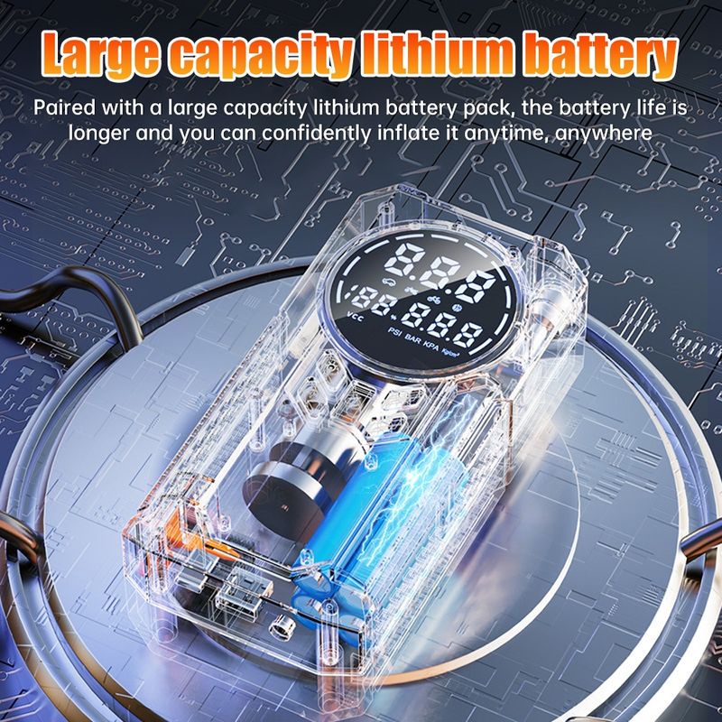 10800mAh 4 In 1 Car Jump Power Bank Pump Tire Air Compressor 12V Emergency Jumper Starter_autovado.com