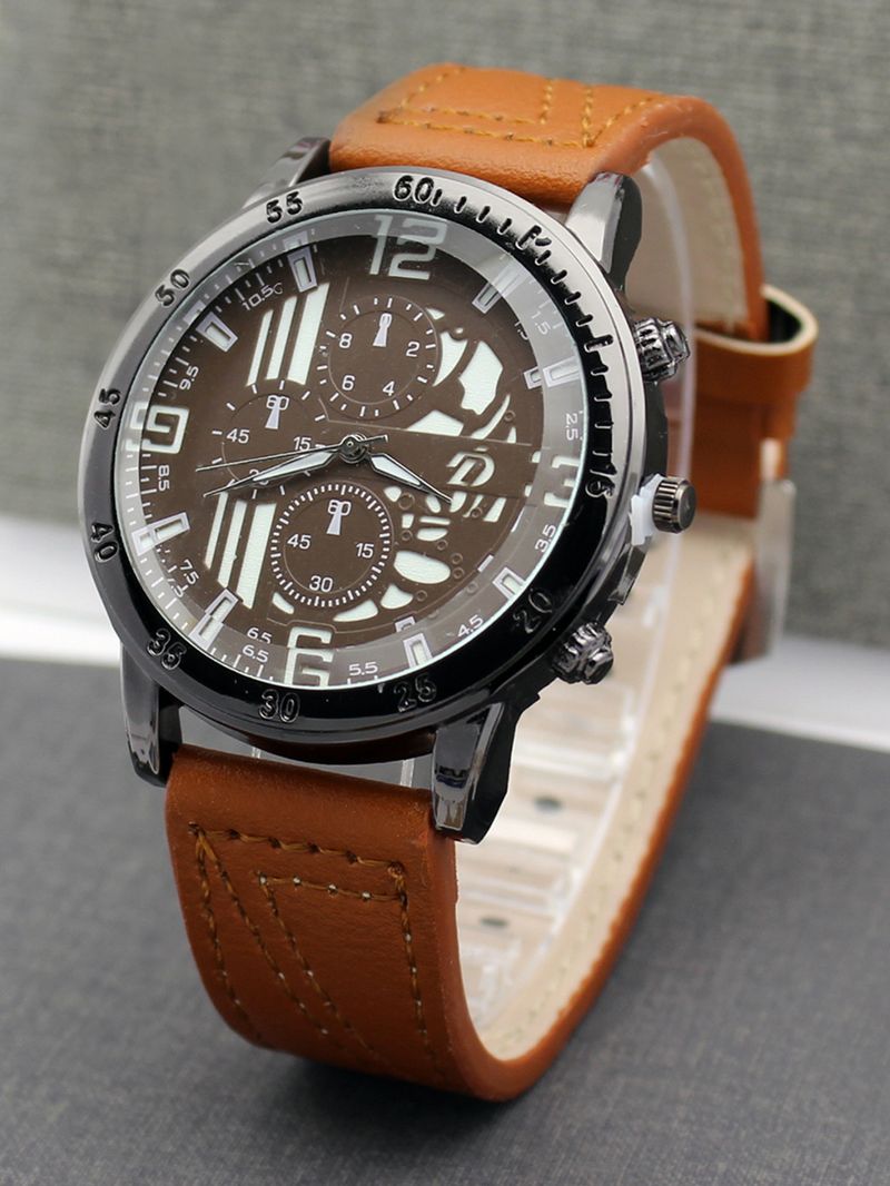 Men's luminous men's watch double-layer belt men's watch_autovado.com