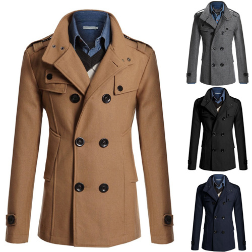 Men's trench coat Men's tweed coat for men_autovado.com