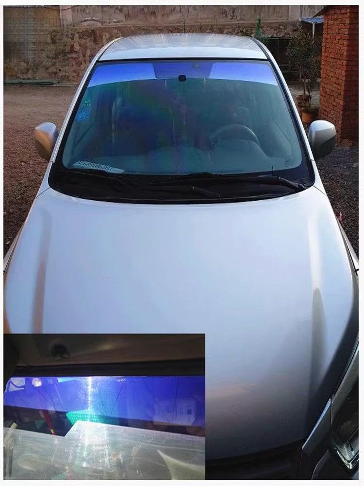 Car Heat Insulation Sunshade VLT Color Changing Colorful Front Windshield Tint Film For Trucks_autovado.com